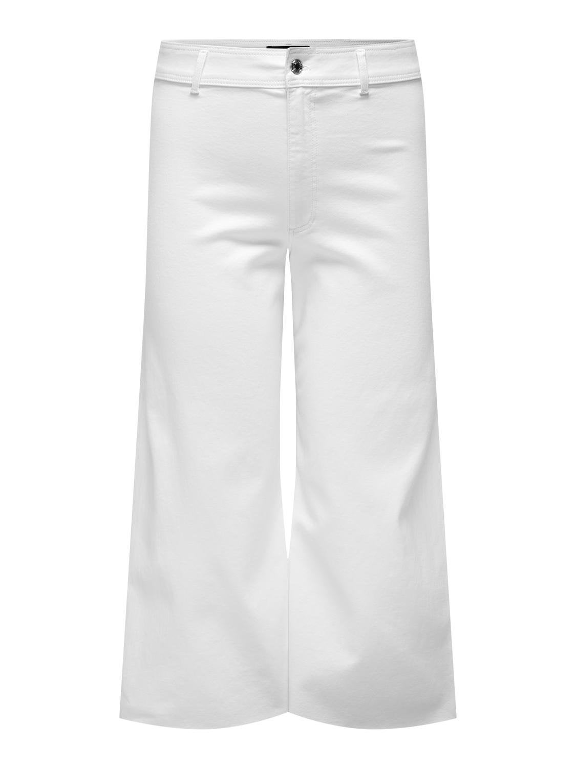 CARSYLVIE Hohe Taille Gerade geschnitten Jeans White