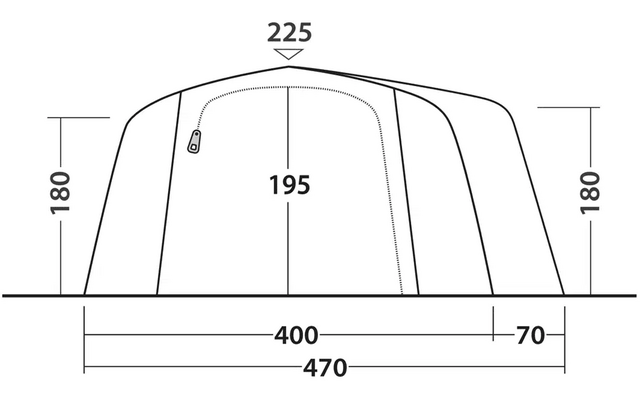 Outwell Montana 6 Air Tunnelzelt für 6 Personen