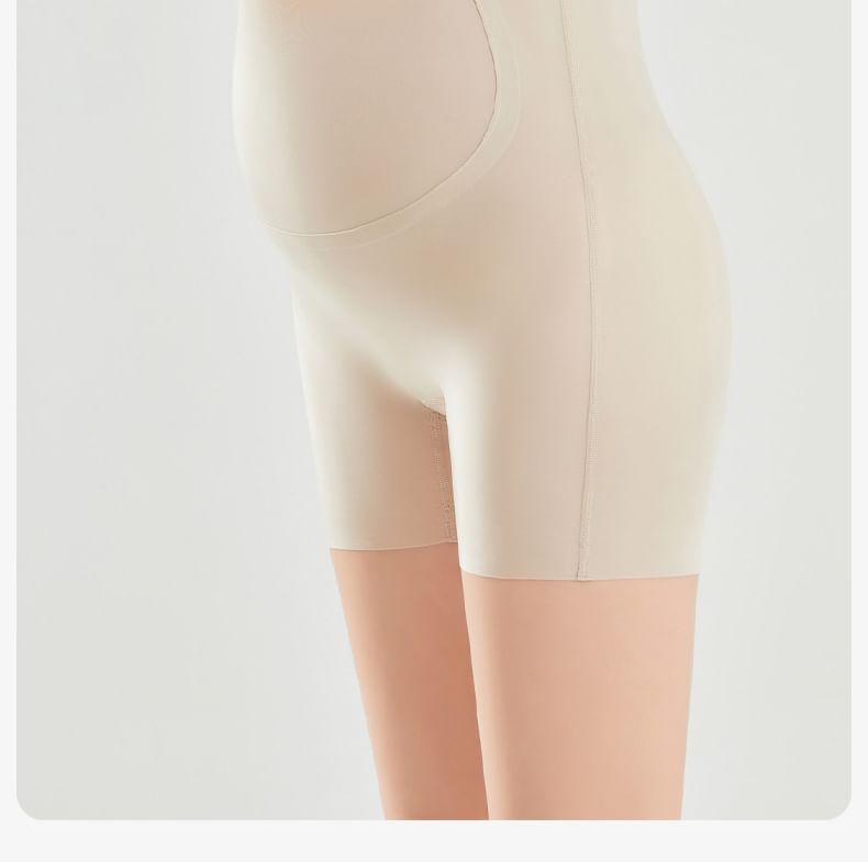 POKU - Zwangerschapsshorts met hoge taille en effen stof