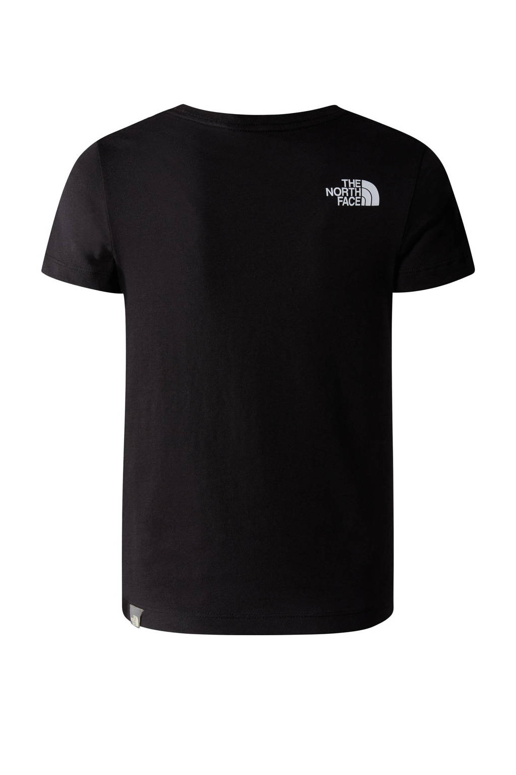 The North Face T-shirt met logo zwart/wit