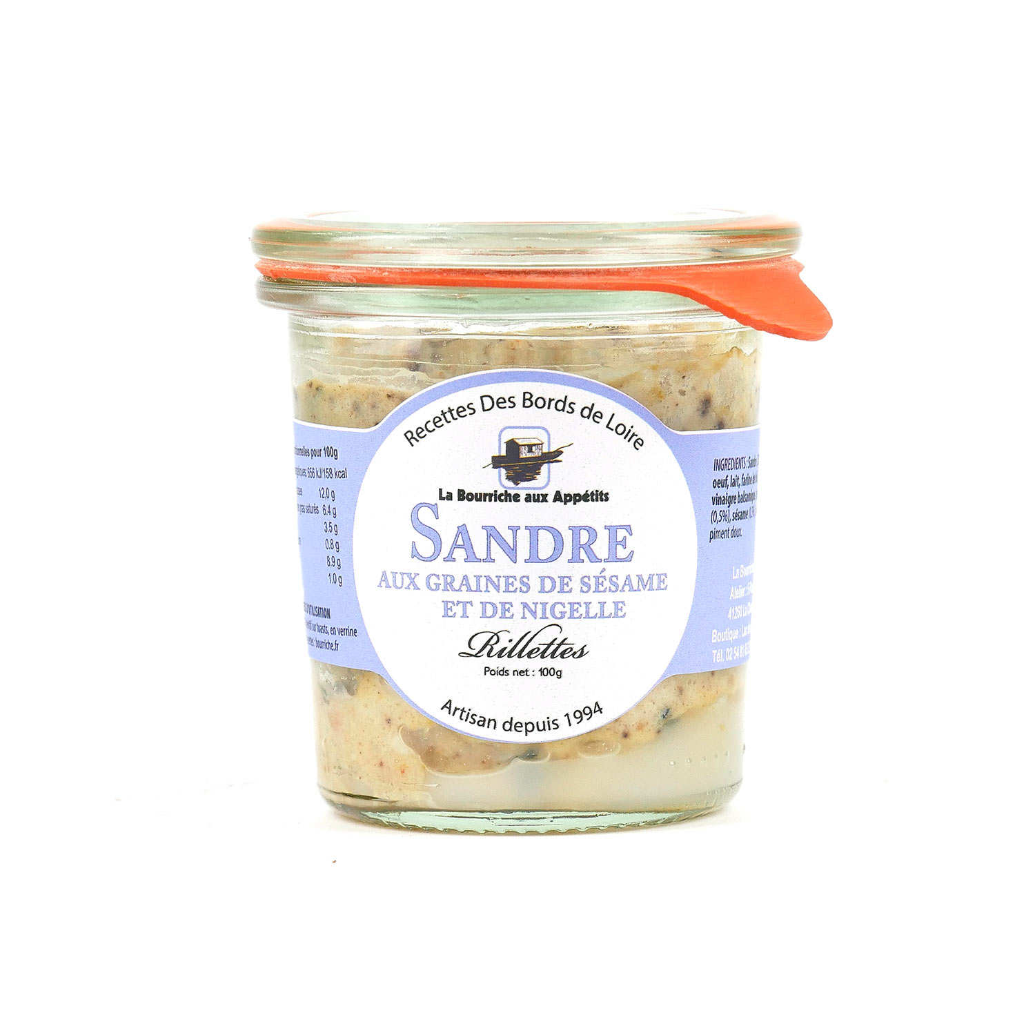 Sandre aux graines de sésame et de nigelle