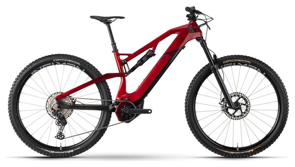 VTT Électrique Tout-Suspendu Raymon AirRay 10.0 Sram NX Eagle 12V 500Wh 29'' Rouge