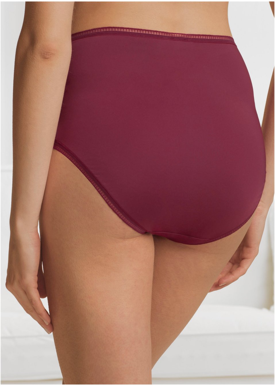 Lot de 3 slips taille haute microfibre