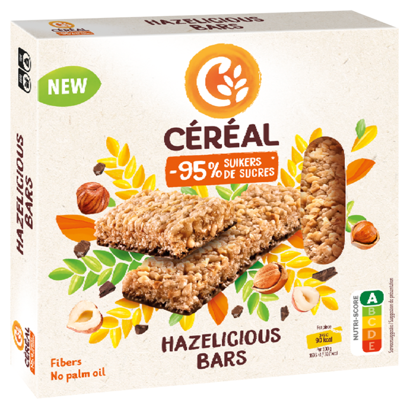 Céréal Hazelicious Bars (3 stuks)