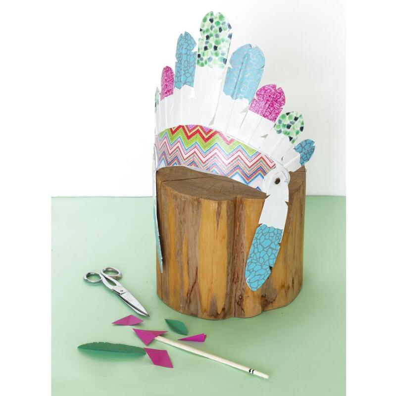 Coiffe d'indien pour enfant - Kraft