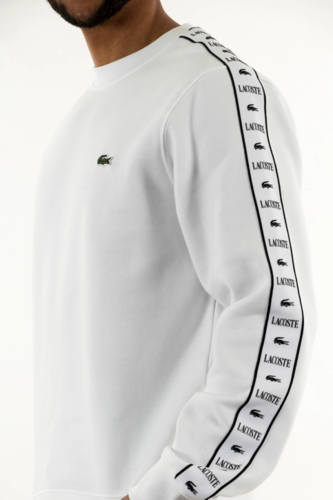 Sweat lacoste sh7492 001 blanc