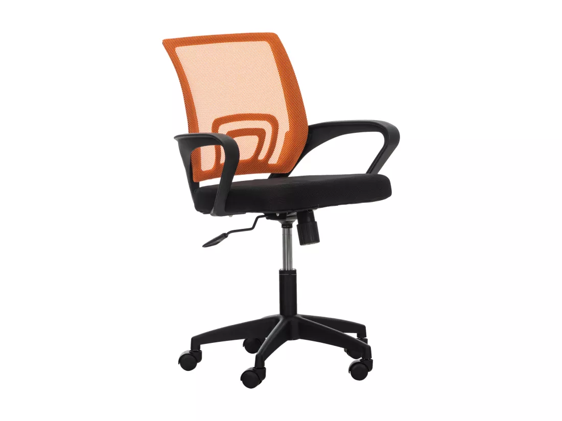 Chaise de bureau - Microfibre & Plastique - Orange - Auburn