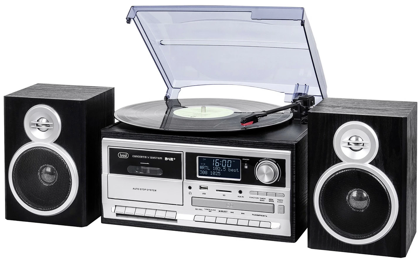 Trevi TT 1072 DAB Nostalgie-Stereoanlage mit DAB+