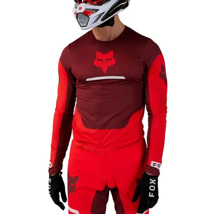 Maillot cross Fox FLEXAIR - OPTICAL 2024 - Rouge / Blanc