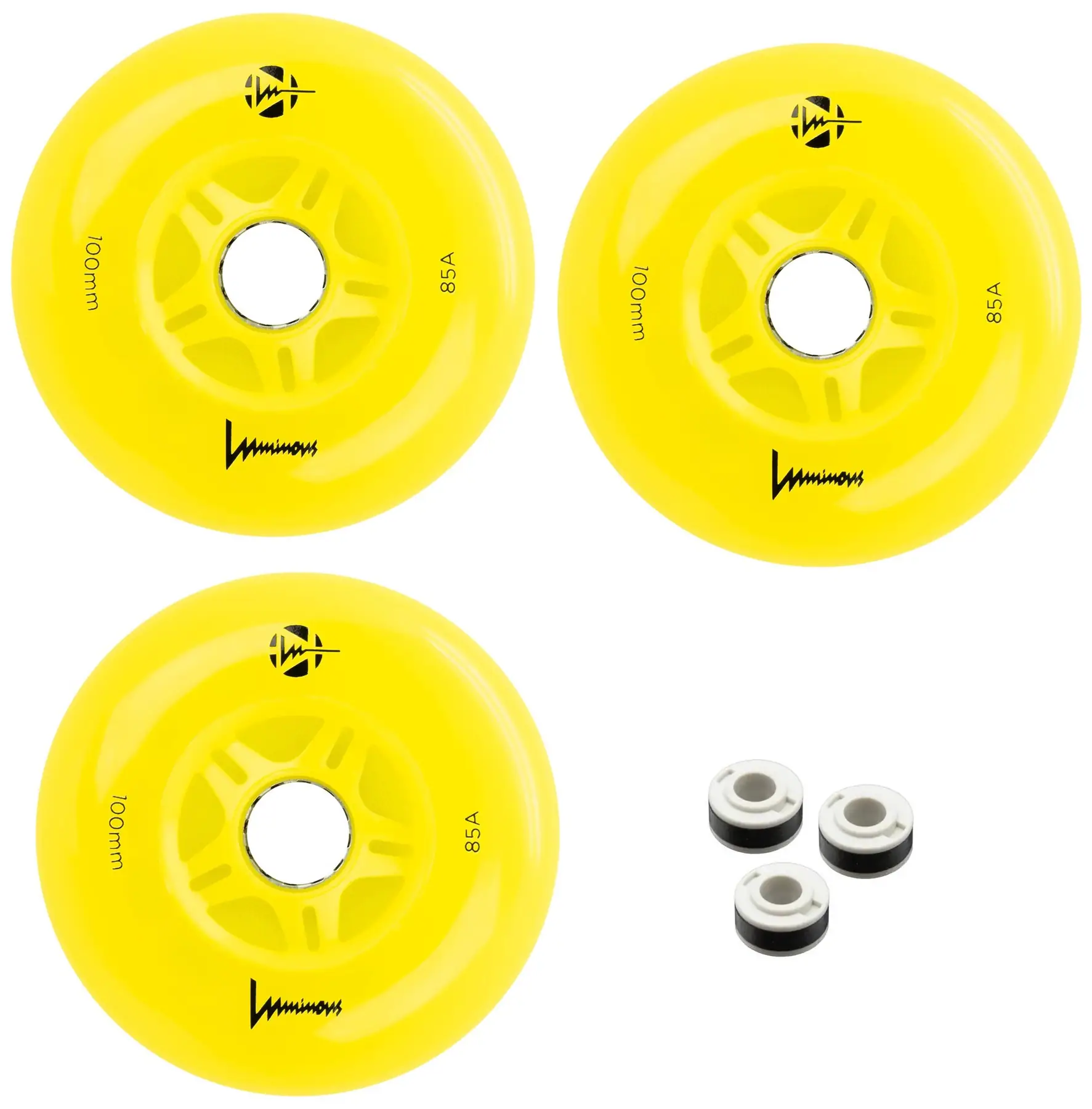 Seba Luminous LED Inliner Hjul 3-Pak - Inliners Rulleskøjter