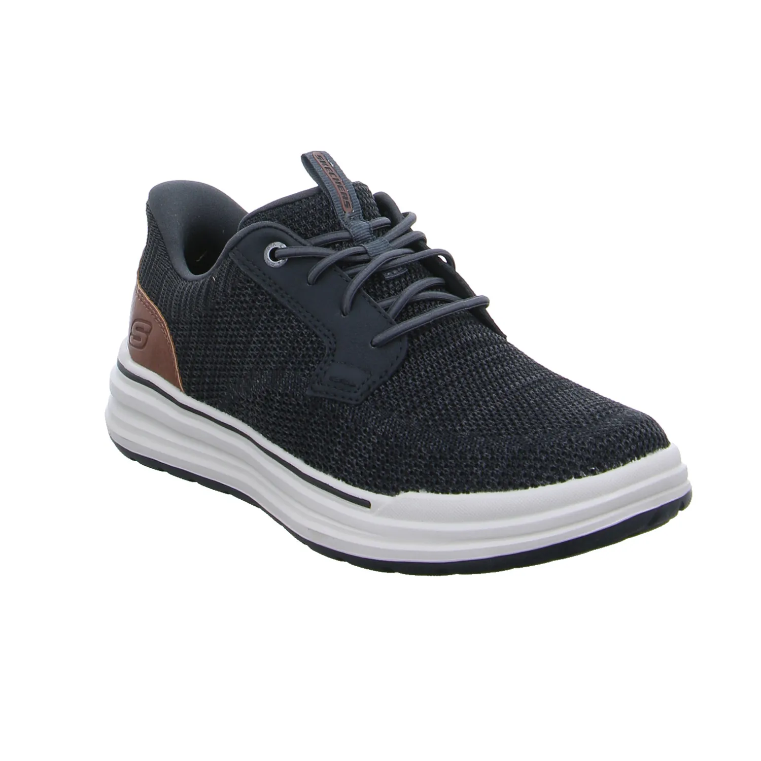 SKECHERS Halbschuhe Sneaker Stoff Schwarz Synthetik