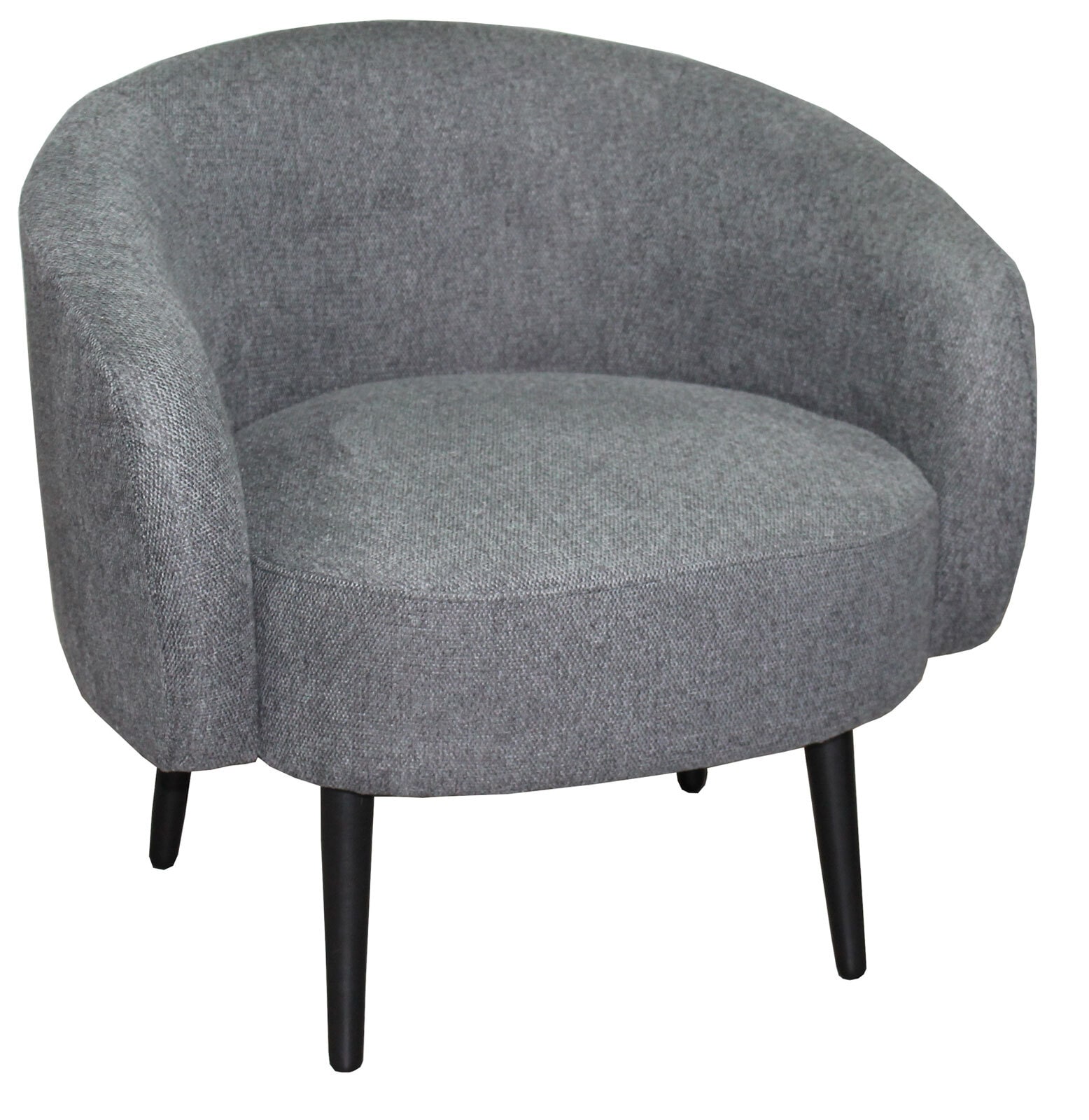 Cocktailsessel Coffee grau/schwarz
