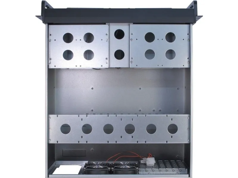 Inter-Tech IPC 4U-4098-S - Rack-monterbar - 4U - ATX - ingen strømforsyning (ATX) - USB