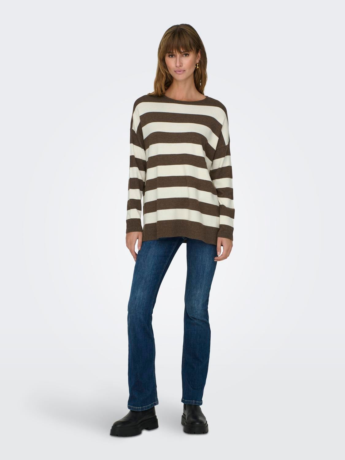 ONLIBI Strickpullover Chestnut