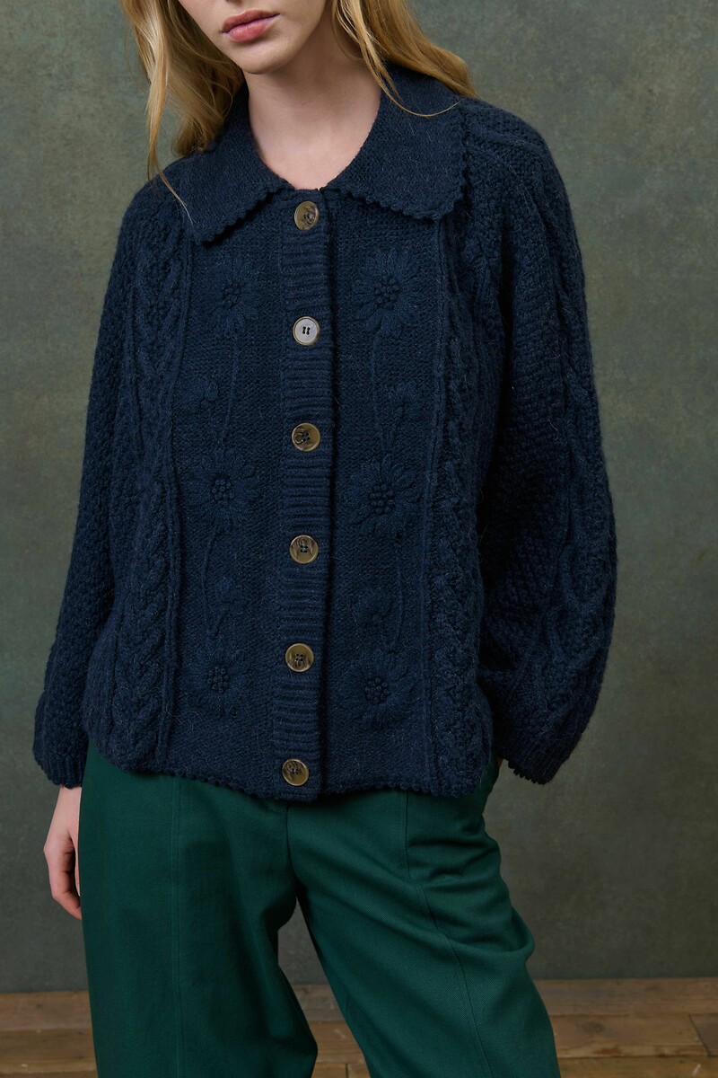 LOUISE MISHA<br>Colete com gola Claudine, KHELLANE