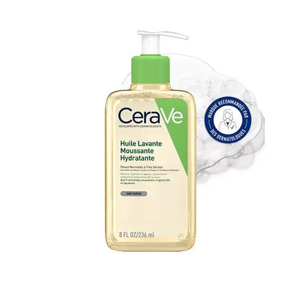 CeraVe Nettoyants Huile Lavante Moussante Hydratante 236ml