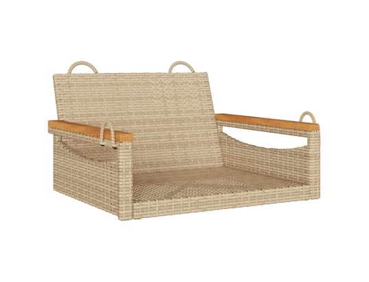 VIDAXL - Balancelle beige 63x62x40 cm résine tressée