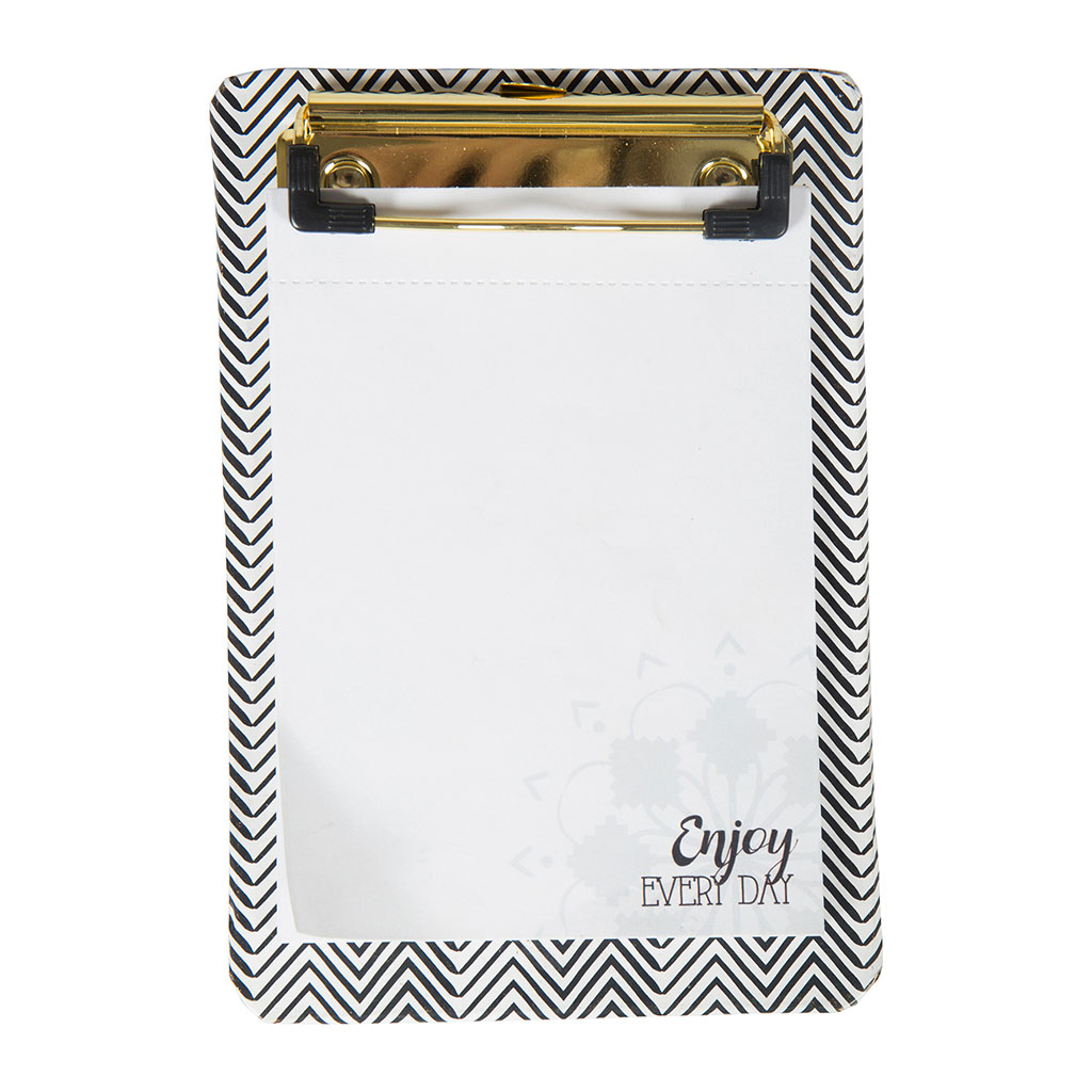Clipboard aimanté A6 ethnique avec pince