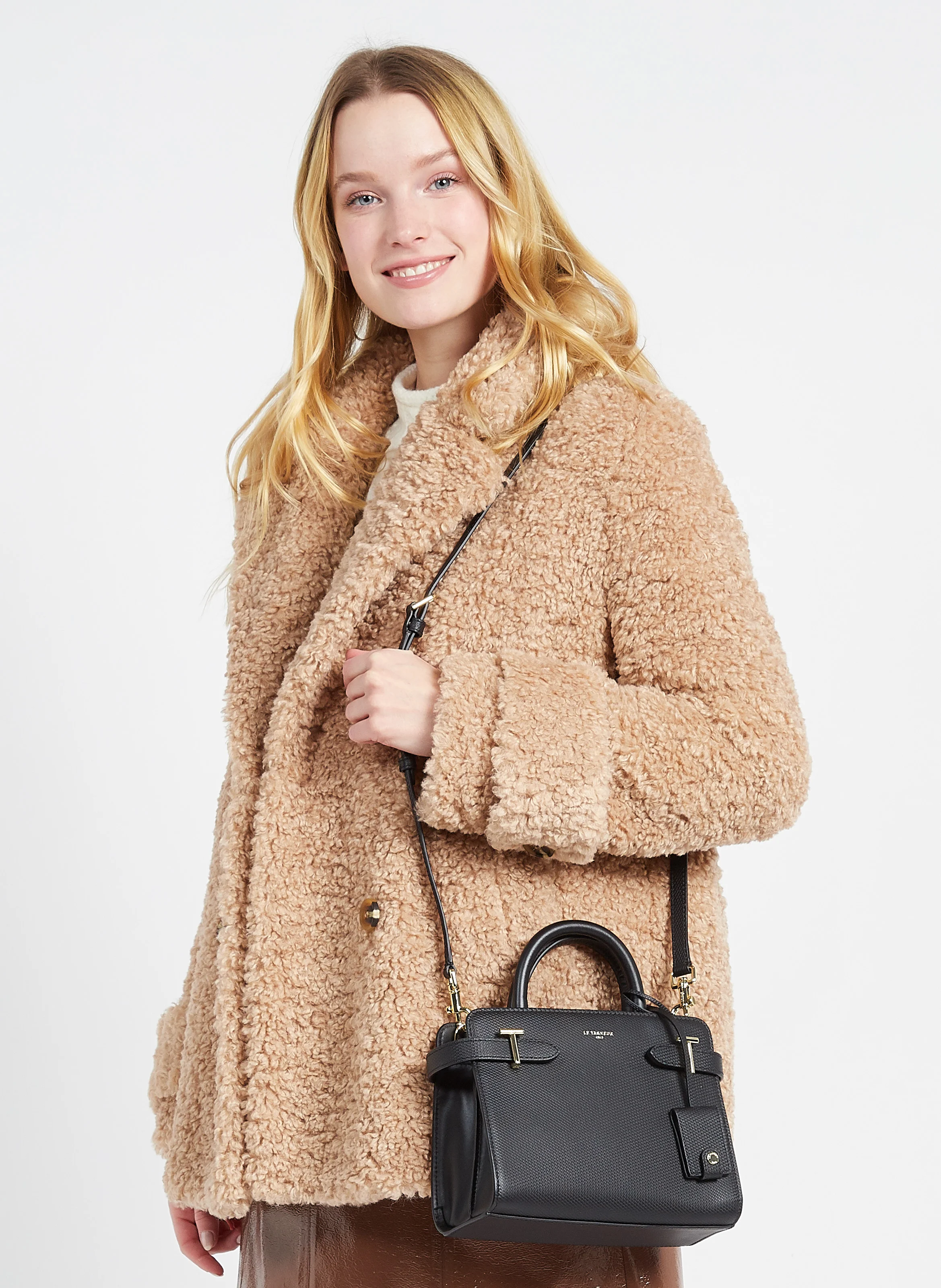 EMILIE - Sac bandoulière en cuir | Noir