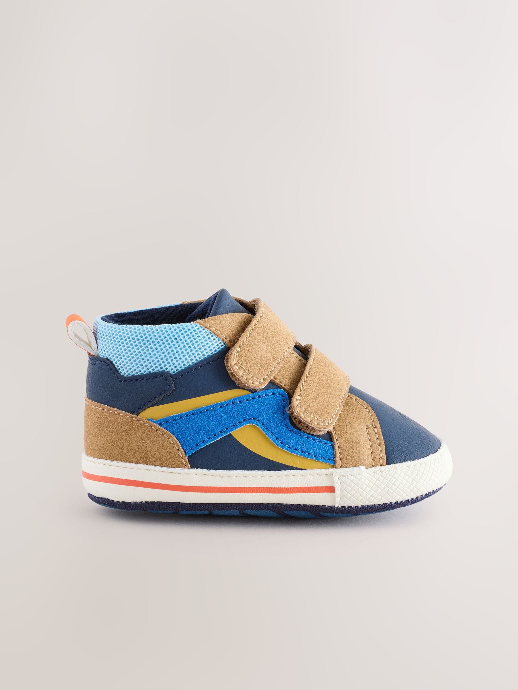 Blauw - Babysneakers met klittenbandsluiting (0-2mnd)