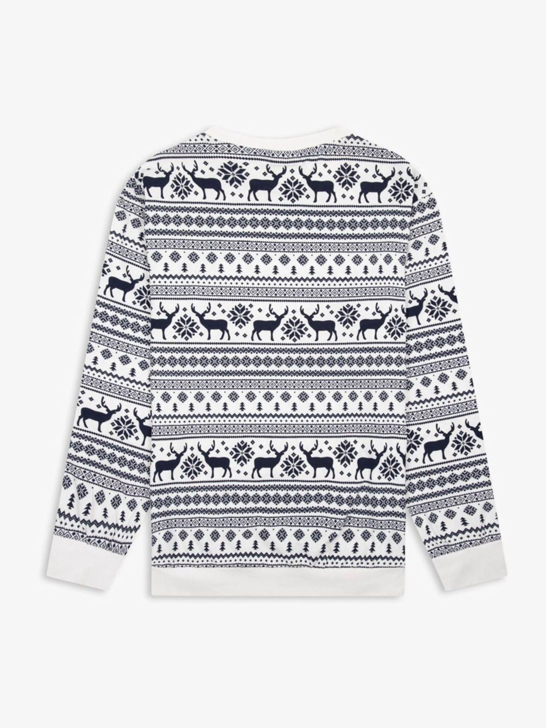 Crème - The Little Tailor kerstpyjama met rendier