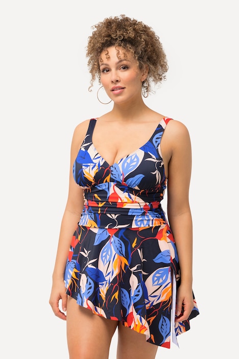 Badekleid, Blätter, Softcups, Powermesh-Futter