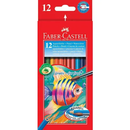 Faber-Castell Farbstift Kinder Aquarell 12er Kartonetui
