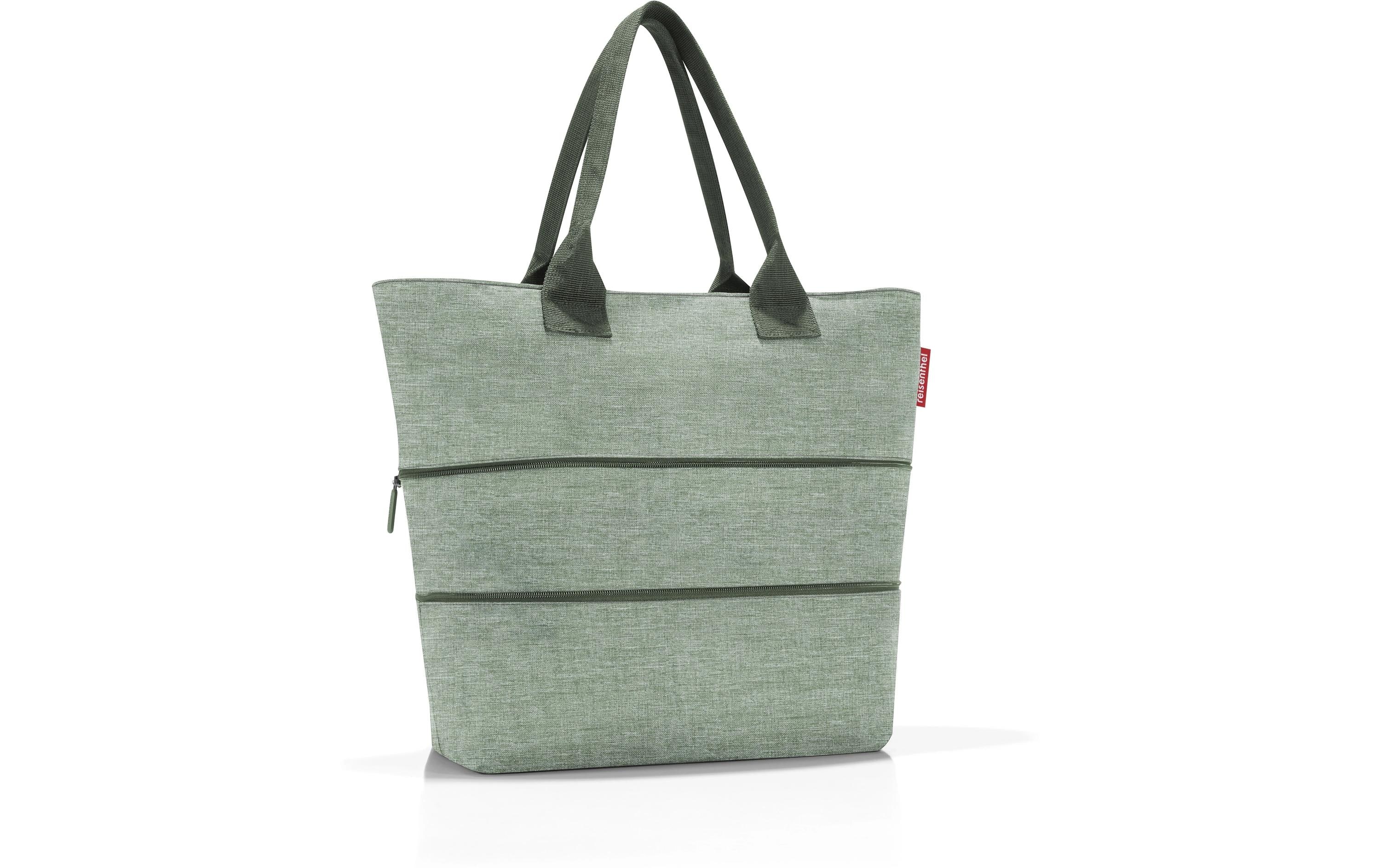 Tasche Shopper e1 Twist SageSchultertasche mit zentralem Reissverschluss