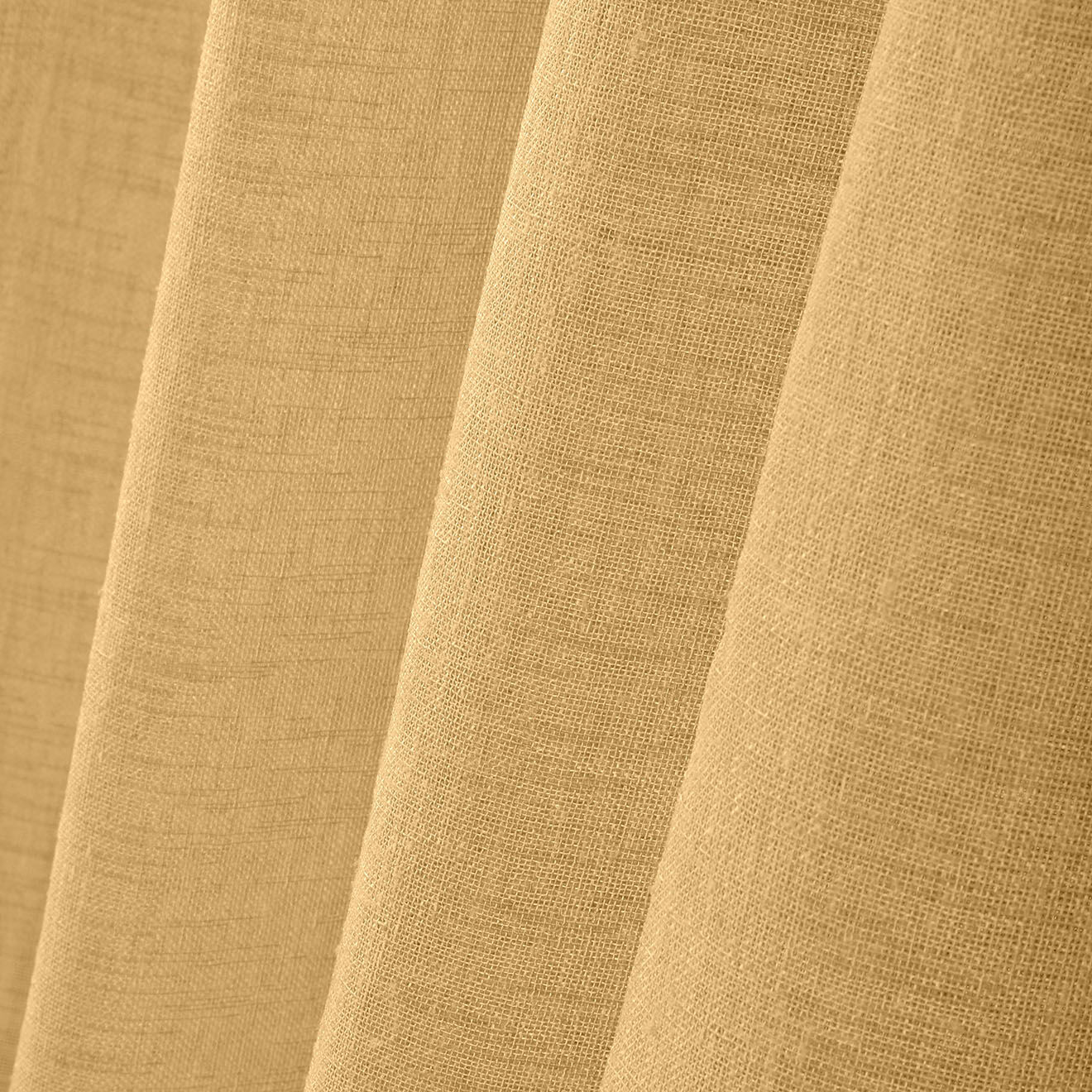 Stof Rideau voile Paloma moutarde - 140x260 cm
