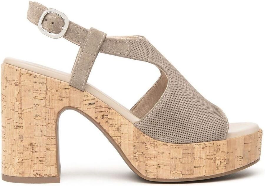 NeroGiardini Sandalen met sleehak NERO GIARDINI 451 VELOUR CRETA