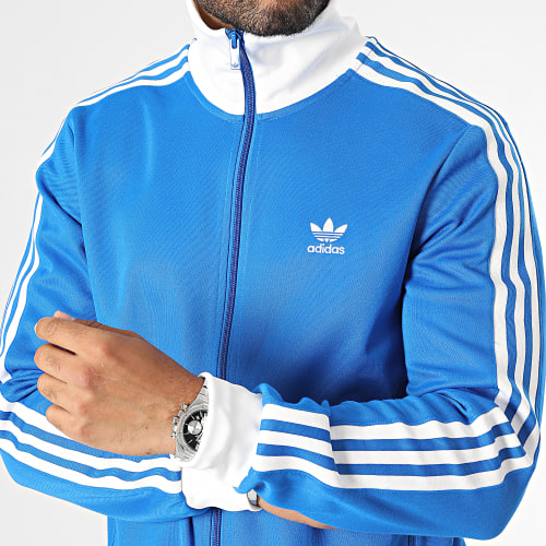 Veste Zippée A Bandes Beckenbauer IM4510 Bleu Roi