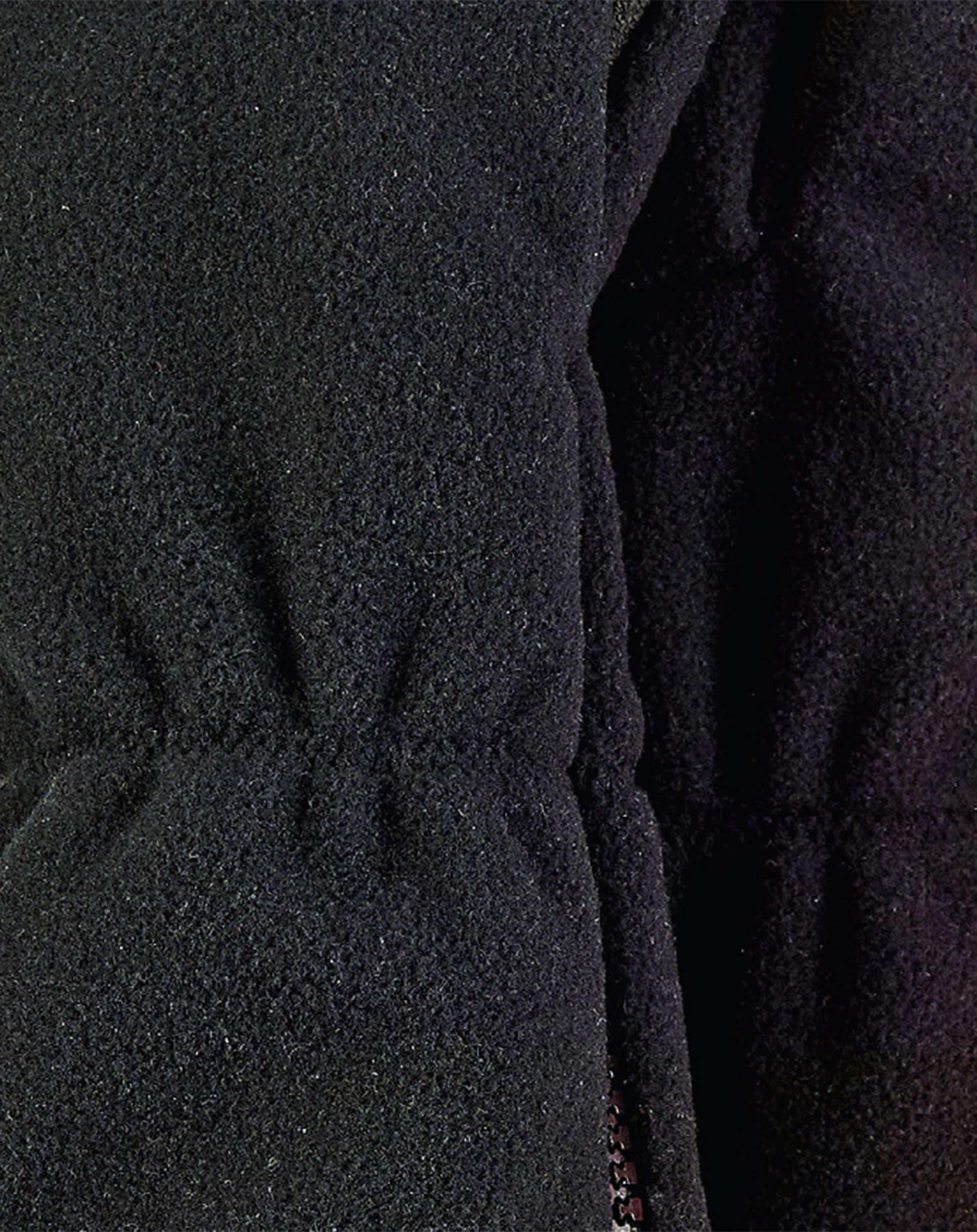 Fleece-Fäustlinge STULPE mit Zipper in schwarz