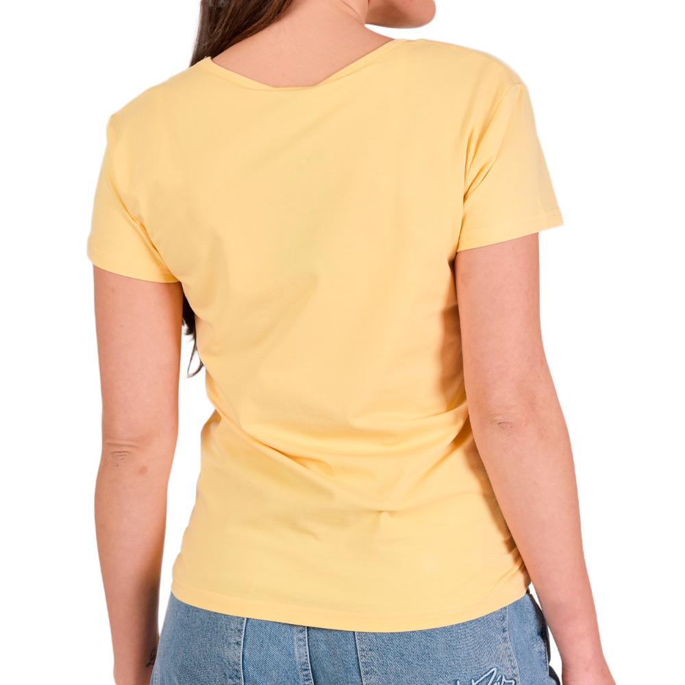 Project X Paris T-shirt Jaune Femme Project X Paris Basic Broderie F221114