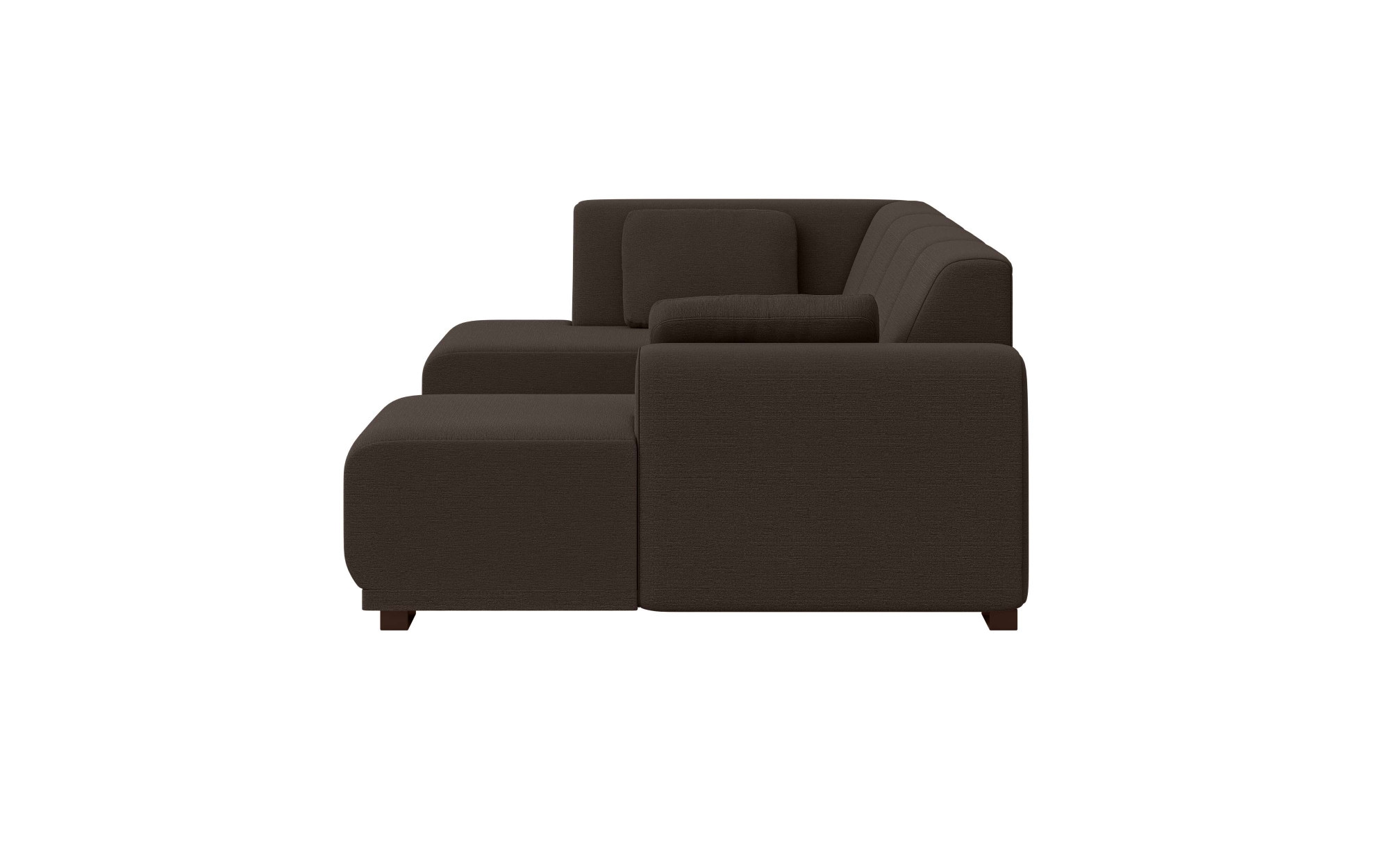 Home affaire Wohnlandschaft »BORNHOLM U-Form mit Recamiere rechts/links, B/T/H: 300/162/85 cm« U-Form mit Wellenunterfederung, Recamiere rechts oder links bestellbar
