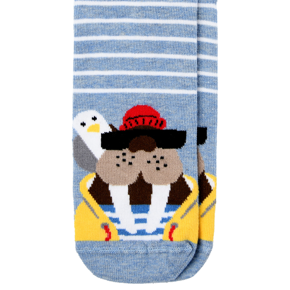 Gina Benotti 1 Paar Damen Socken mit lustigem Motiv hellblau