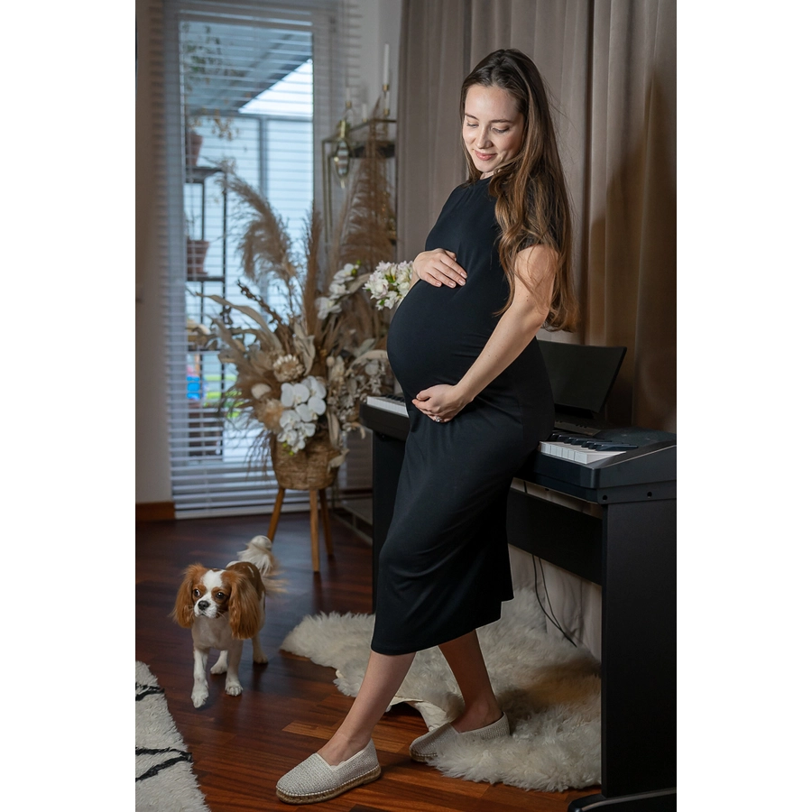 Cool Mama Umstandskleid Basic SCHWARZ