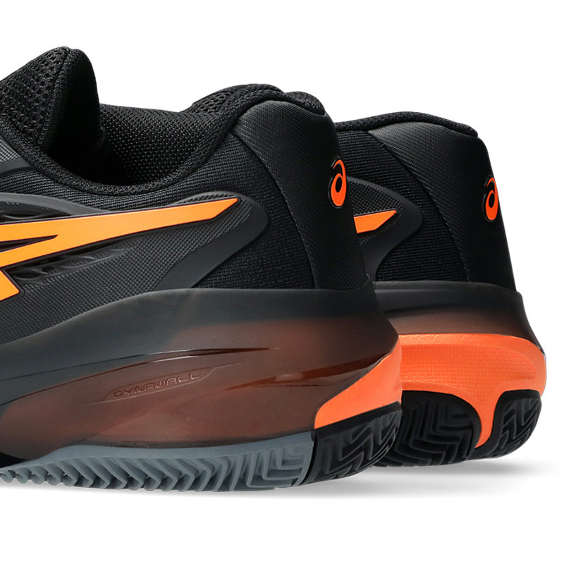 Asics Gel Resolution X CLay noir et orange - Chaussures très résistante pour terre battue