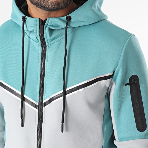 Ensemble De Survetement Bleu Clair Gris
