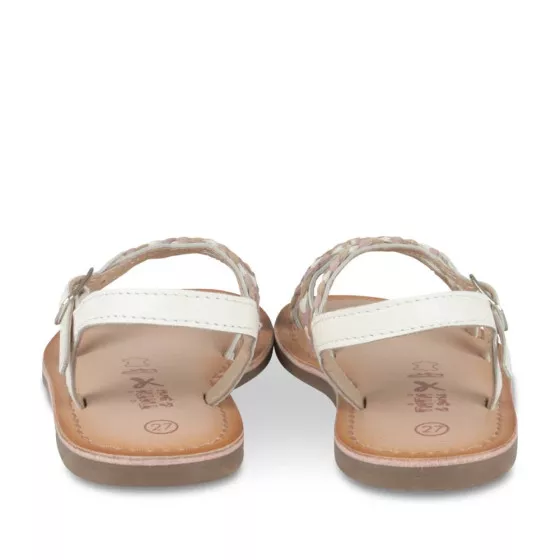 Sandales BLANC NINI & GIRLS CUIR