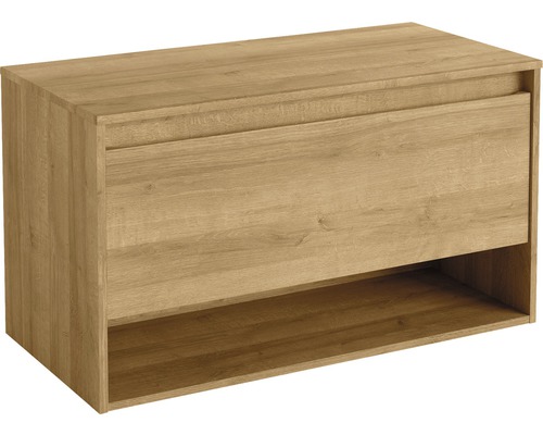 Wastafelmeubel FACKELMANN Natura BxHxD 93,5 x 52,5 x 45,5 cm Frontkleur eikenhoutdecor 79712