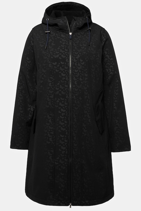 HYPRAR Softshell-Longjacke, wasserabweisend, Kapuze