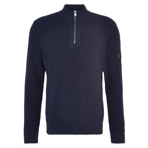 Barbour International Crawley Funnel Neck Sweater, Navy, XXL