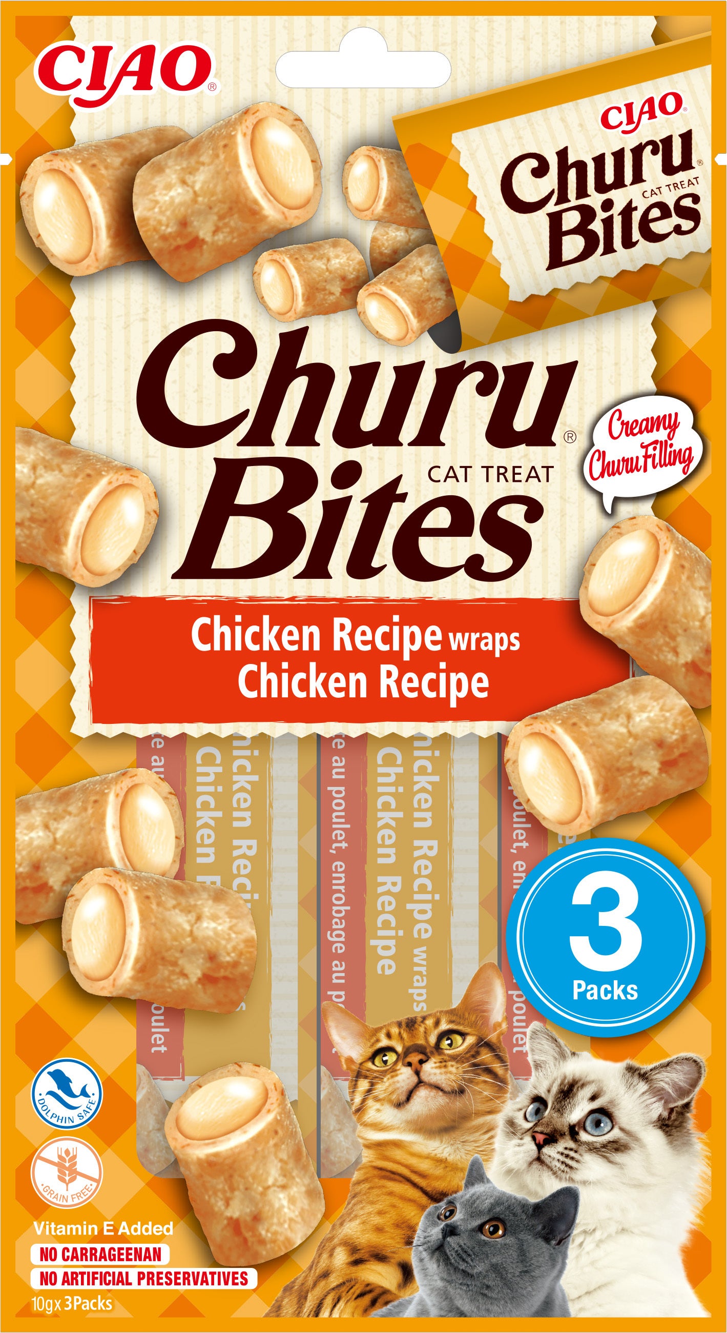 Inaba kattensnack Churu Bites kip 10 g 3 stuks