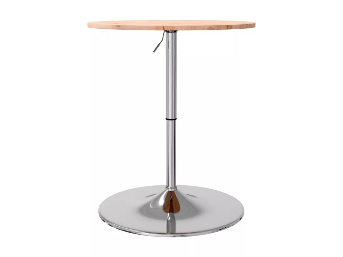 Table de bar Ø60x89,5 cm bois massif de hêtre