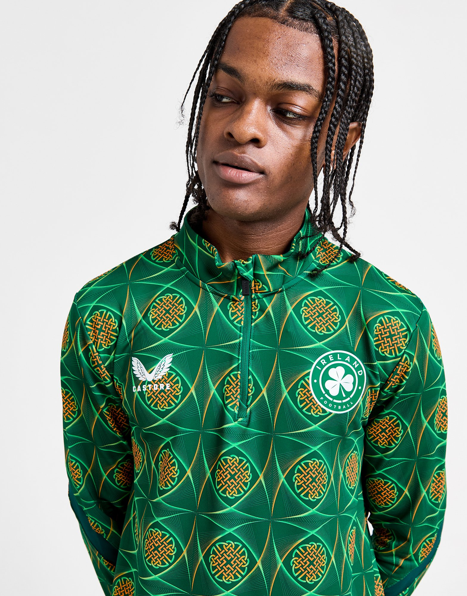 Castore Haut Zippé République d'Irlande Homme