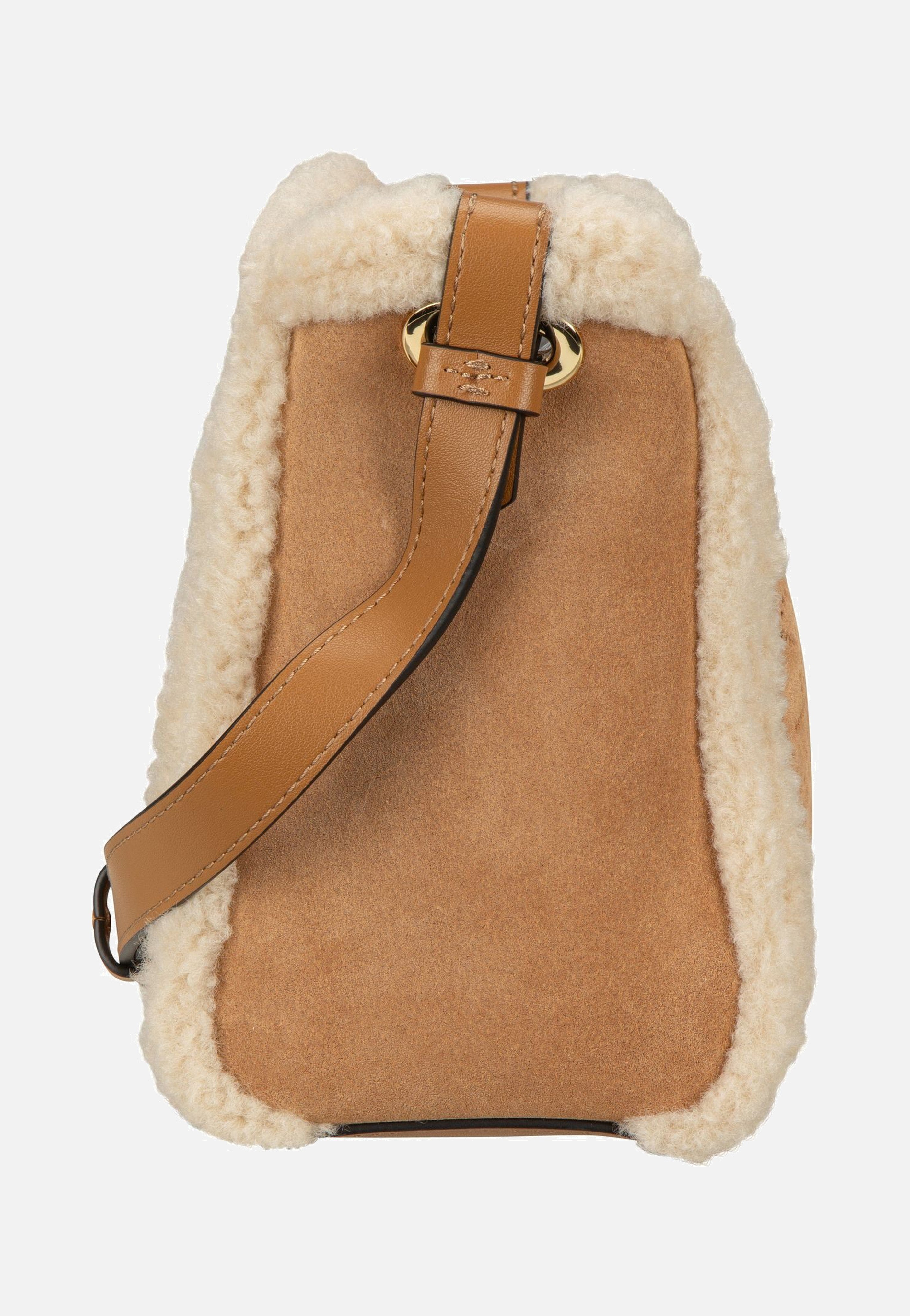 K/Circle SM Bucket Shearling Caramel - Crossbody Bag