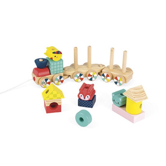 Train baby forest bois   Multicolore        de               Janod