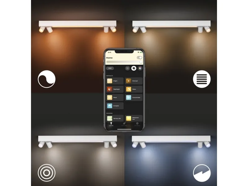 Philips Hue White Color Ambiance Centris 4-Spot Hvid - BT