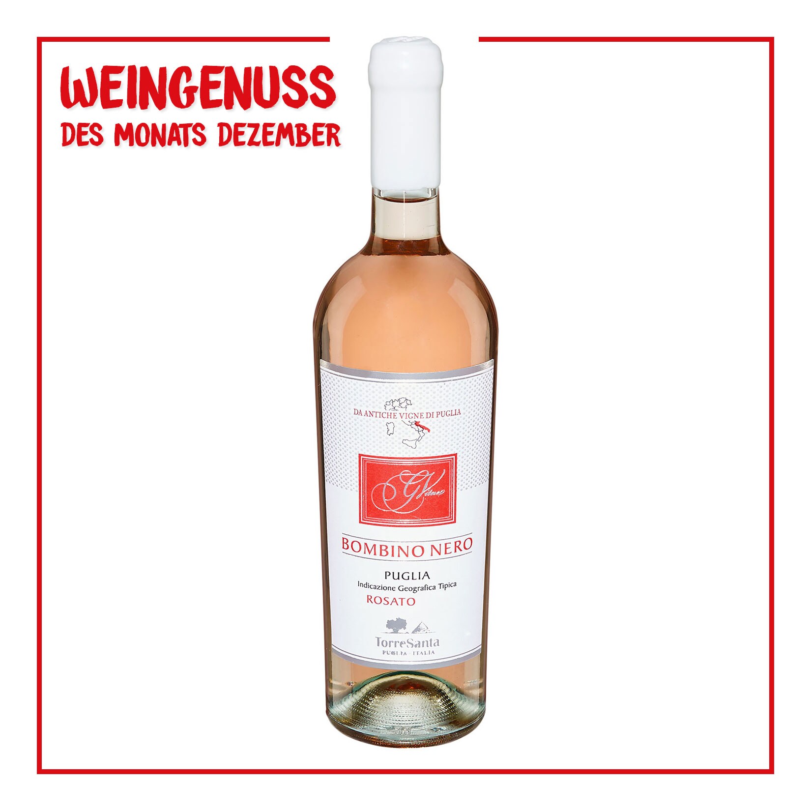 Torre Santa Bombino Nero Rosato IGT 12,0 % vol 0,75 Liter