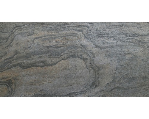 Echte steen mica schist EcoStone flinterdun zacht 1 mm Verde gris 61x122 cm